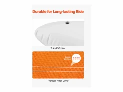 Tubo Remolcable SucceBuy para Navegación, Flotador Remolcable Inflable para Deportes Acuáticos de 1 a 4 Pasajeros Naranja New