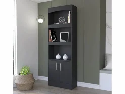 Biblioteca Durango, Tres Estantes, Gabinete con Doble Puerta, .^TuHome Outlet