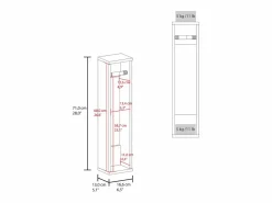 Porta Papel Higiénico Supai en Melamina,^TuHome Online