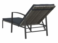 Tumbona con cojín de ratán sintético^vidaxl Outlet