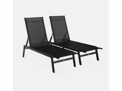 Sweeek Tumbona|Tumbona de acero multi posiciones, set de 2