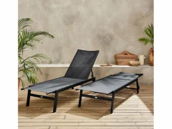 Sweeek Tumbona|Tumbona de acero multi posiciones, set de 2