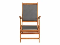 vidaxl Tumbona|Tumbona de exterior de mandera maciza acacia y textileno