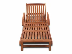 Tumbona de madera maciza de acacia ES90724^ Discount