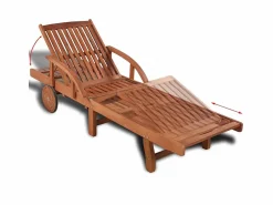 Tumbona de madera maciza de acacia ES90724^ Discount