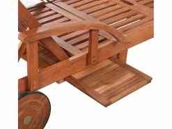 Tumbona de madera maciza de acacia ES90724^ Discount