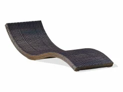 Dcb Garden Tumbona de resina trenzada Marru00f3n chocolate Online