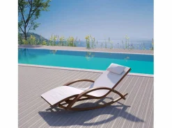 Concept-Usine Tumbona mecedora crudo ALCOBA Beige New