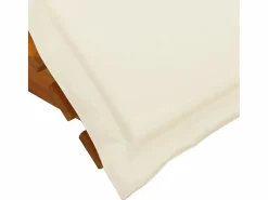 vidaxl Tumbona|Tumbona mecedora Mazaneda madera de acacia crema 74x154x60 cm