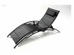 Tumbona negra regulable y apilable de 2 plazas LIMEA^Concept-Usine Best