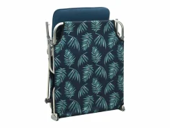 Tumbona plegable con toldo de acero estampado de hojas ES524525^ Sale
