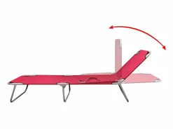 Tumbona|Tumbona plegable de acero con recubrimiento polvo ES82210