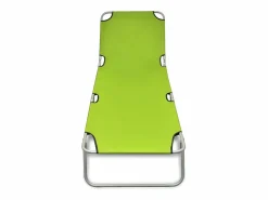 Tumbona|Tumbona plegable de acero con recubrimiento polvo manzana ES696717