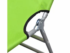 Tumbona|Tumbona plegable de acero con recubrimiento polvo manzana ES696717