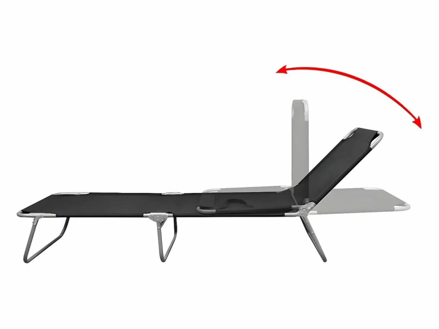 Tumbona|Tumbona plegable de acero con recubrimiento polvo ES272895