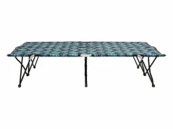Tumbona plegable para 2 personas acero con estampado de hojas ES39360 Verde Sale