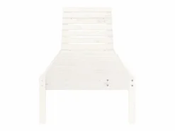 vidaxl Tumbonas 2 unidades madera maciza de pino 199,5x60x74 cm Blanco Clearance