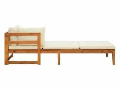 Tumbonas con cojines 2 unidades madera de acacia^vidaxl Online