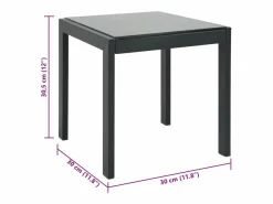vidaxl Tumbona|Tumbonas con mesa 2 unidades textilene y acero