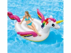 Unicornio hinchable Intex con asas 287 cm Multicolor Clearance
