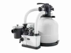 Intex Unidad combinada de filtro de arena 8 m³/h + esterilizador de sal + sistema OEC - Blanco Sale