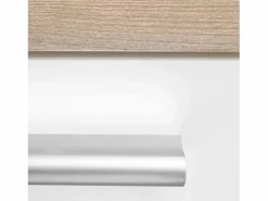 Cocina Completa|Unidad de cocina 160x84x60 cm aspecto madera roble blanco y gris