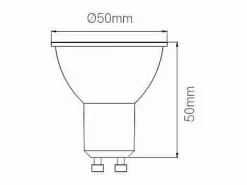 Bombilla|Uniform-Line - Foco LED GU10 6W 120° Regulable 2700K - Iluminación general y difusa para espacios interiores - Beneito & Faure