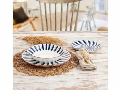 Vajilla Oceanika Bidasoa 18 piezas 6 servicios porcelana /marrón^ Best