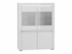 Petits-Meubles Vitrina Para Vajilla|Vajillero 4 puertas con LED Kasla