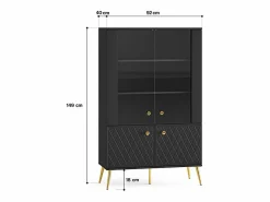 Petits-Meubles Vitrina Para Vajilla|Vajillero 4 puertas Manoé