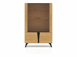 Petits-Meubles Vajillero 4 puertas Soah Madera y Negro New