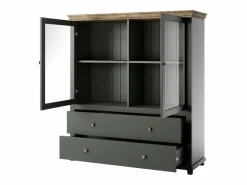 Petits-Meubles Vajillero 2 puertas y 2 cajones Martin y Madera Verde New