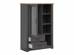 Petits-Meubles Vitrina Para Vajilla|Vajillero bajo 1 puerta 2 cajones Charlie Antrancita