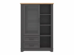 Petits-Meubles Vitrina Para Vajilla|Vajillero bajo 1 puerta 2 cajones Charlie Antrancita