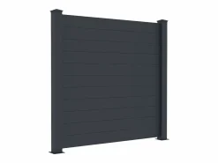 EXPERTLAND Valla de aluminio antracita Alt. 182 x Ancho 188.6 cm - NAZARIO Gris antracita Sale