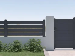 EXPERTLAND Cercados Y Ocultación|Valla de aluminio con calado Alt. 80.3 x Ancho 188.6 cm - PRIMO