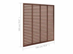 Cercados Y Ocultación|Valla de lamas WPC marrón 180x180 cm ES595213