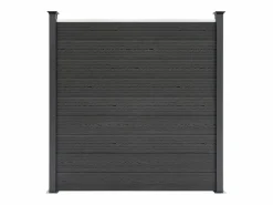 Vallas para exteriores de WPC y Aluminio - 6x Paneles + 7 Postes |^Monstershop Clearance
