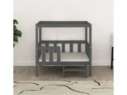 Garden Furniture Cama De Animales De Compañía|Varyn Cama para perros madera maciza de pino 95,5x73,5x90 cm