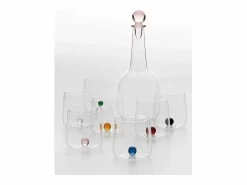 Vaso|Vaso Bilia Zafferano de vidrio borosilicato, juego de 6 piezas, color azul