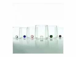 Vaso Bilia Zafferano de vidrio borosilicato juego de 6 piezas Color^ New