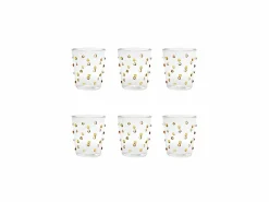 Vaso Zafferano para fiesta, color dorado y , 45 cl, juego de 6 unidades^ Outlet