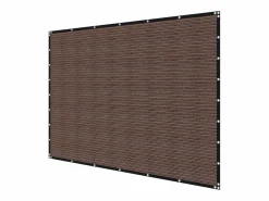 Decoración De Jardín|Velo de Sombra 90% SucceBuy, 244 x 366 cm, Red de Sombra PEHD 140 g/m², Ojales de Acero Inoxidable, Protección Solar/Paravientos, Exterior, Marrón