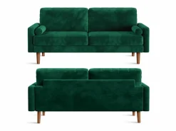 DripeX Sofá Escandinavo|Velvet y sofá de terciopelo sólido - 3 Lugares - Carga máxima de 300 kg - 176x78x85cm