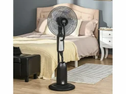 Aire Acondicionado, Ventilación|Ventilador de pedestal 2 en 1 con nebulizador de 2,8 L, función de nebulización, de metal, 120 cm de altura, (44,5 x 44,5 x 120 cm)