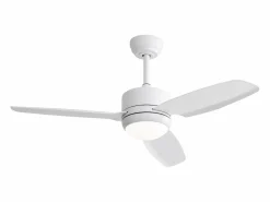 Ventilador de techo - Ventilador de techo con luz LED y 3 aspas de ABS - 6 tipos de ventiladores con control remoto - para sala de estar^ Clearance