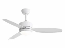 OKWISH Aire Acondicionado, Ventilación|Ventilador de techo - Ventilador de techo para sala de estar con 6 velocidades y 3 aspas de ABS - Iluminación LED