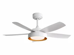 Ventilador de techo con luz LED de 22W, mando a distancia, motor DC reversible, ABS, (106,6x106,6x35,5cm)^