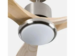 Ventilador de Techo con Luz 3 Aspas 56W 6 Velocidades Alaska Madera Natural^DAYRON Discount