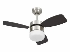Ventilador de techo con luz con mando marrón oscuro 76 cm ES392597 Marru00f3n New